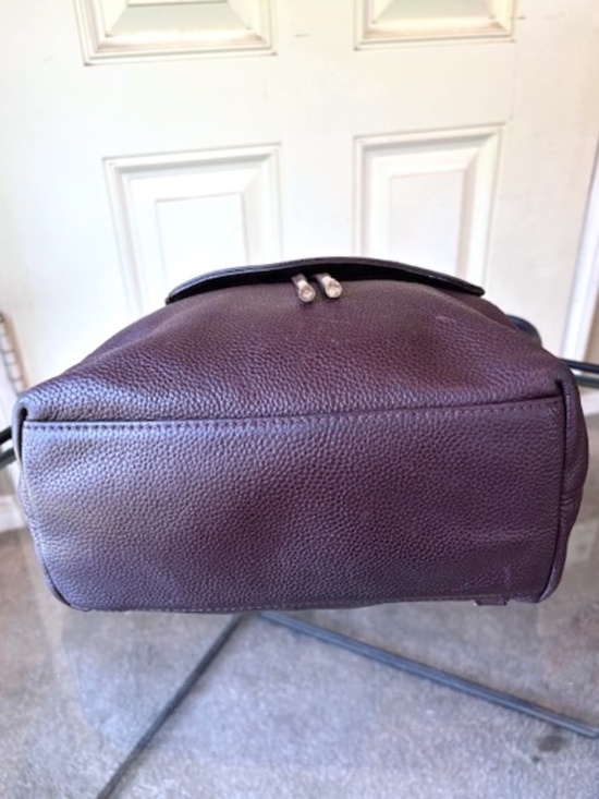 KATE SPADE Breezy Mulberry Pebble Leather Drawstring Mini-Backpack EUC/sz O/S main image 8